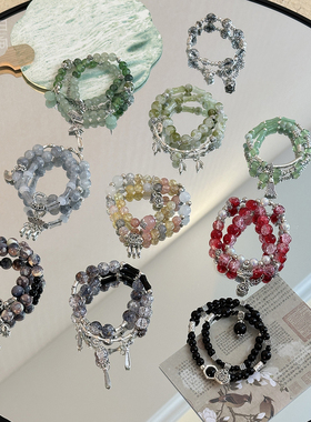 古风新中式手作串珠手链女士手串男小众设计情侣款手持2024年新款