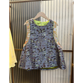 上衣圆领 花苞背心蜀锦马甲无袖 工厂直销年轻版 国风穿搭减龄新中式