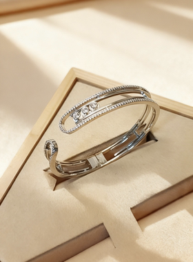 欧美外贸经典百搭韩系法式风灵动手镯高品男女都可佩戴开口均码