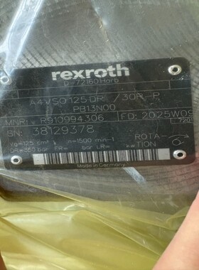 力士乐柱塞泵A4VSO125DR/30R-PPB13N00  R910994306