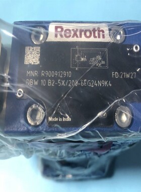 R900912910 DBW10B2-5X/200-6EG24N9K4力士乐溢流阀