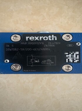 电磁溢流阀DBW10B2-5X/200-6EG24N9K4  R900912910力士乐原装现货