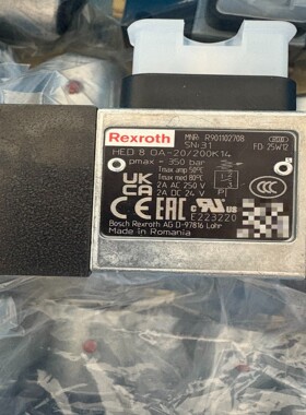 R901102708 HED8OA-20/200K14力士乐