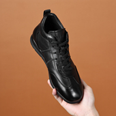 潮流男鞋 锐采秋冬新款 韩版 真皮透气舒适平底皮鞋 高帮休闲鞋