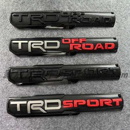 适用于丰田北美坦途红杉车标TRD SPORT ROAD改装贴标TRD PRO BRO