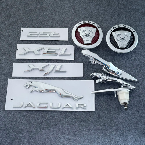 适用捷豹XJL XF V6 3.0 5.0后标志车标字母标尾标AWD尾门标排量标