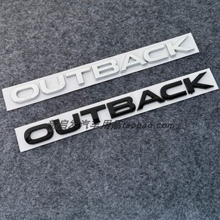 OUTBACK车标适用于斯巴鲁傲虎改装后备箱英文字母OUTBACK标志贴标