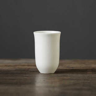 30ml象牙白瓷闻香杯茶道功夫茶具配件小茶杯托茶艺培训茶室品茗杯