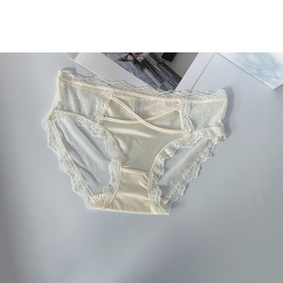 甜妹可爱网纱小心机低腰性感女内裤 少女士甜美黑色 法式 奢华25新款