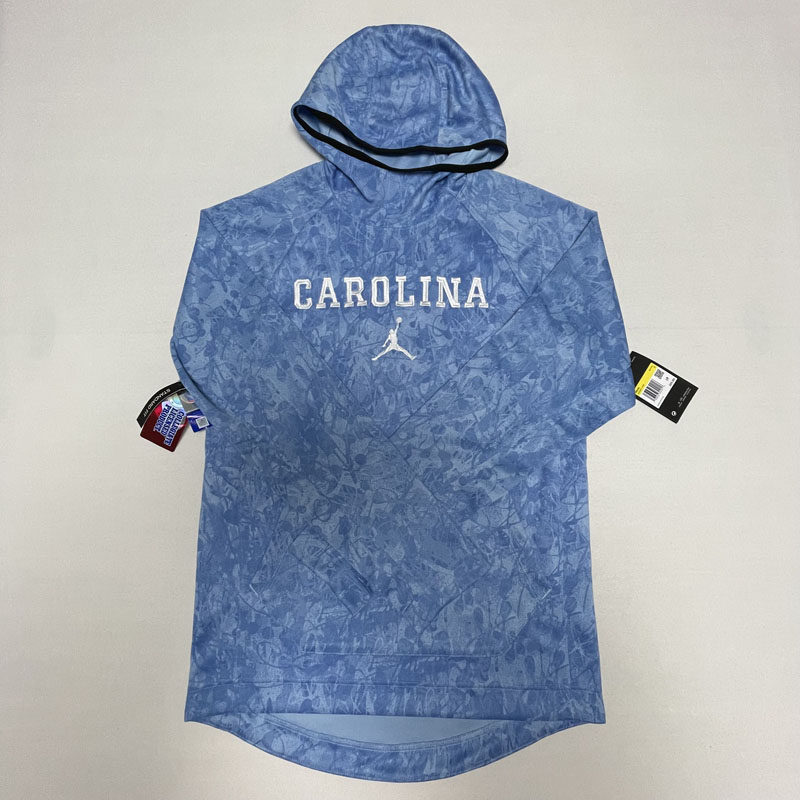 美版现货JORDAN北卡NCAA速干篮球服科比怀特卡尔安东尼帽衫训练服