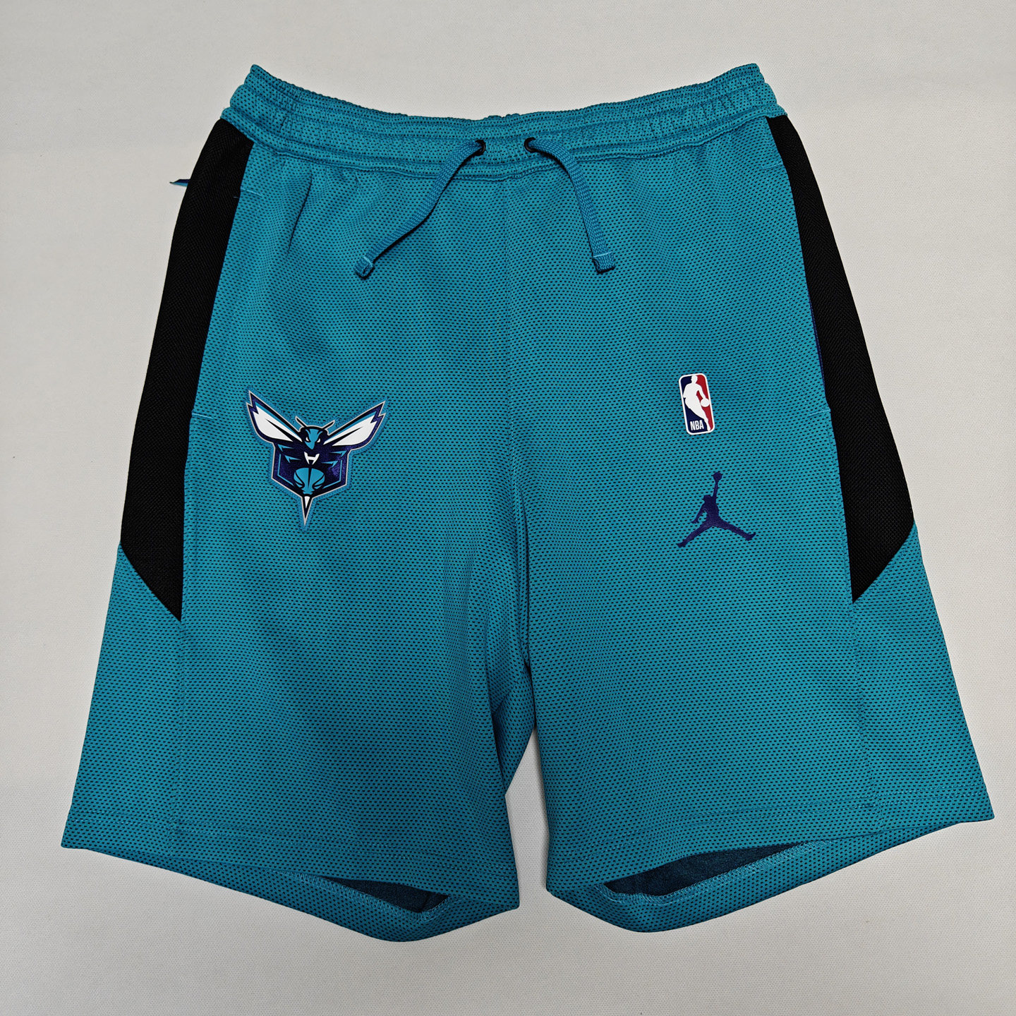 美版现货JORDAN夏洛特黄蜂球员版速干篮球短裤三球布兰登米勒鲍尔