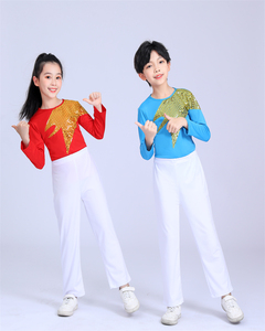 新款小学生广播体操比赛服装儿童运动会少儿团体操表演服啦啦操服