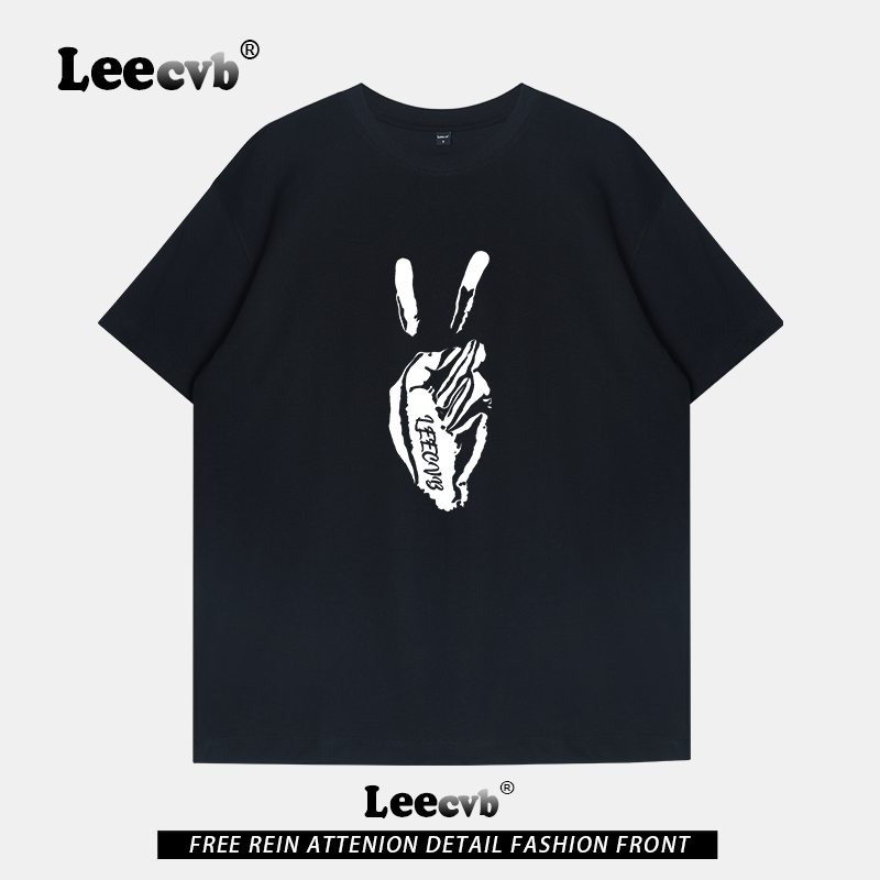 【奥莱专区】LEEcvb官方潮牌图案纯棉短袖t恤男女同款联名上衣夏