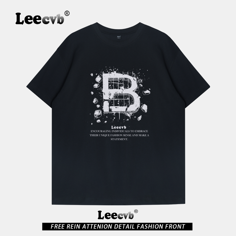 【免税渠道】LEEcvb官方潮牌图案纯棉短袖t恤男女同款联名上衣夏