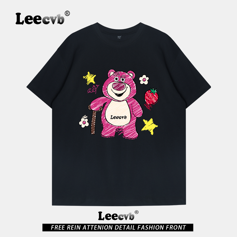 【大牌捡漏】LEEcvb官方潮牌图案纯棉短袖t恤男女同款联名上衣夏