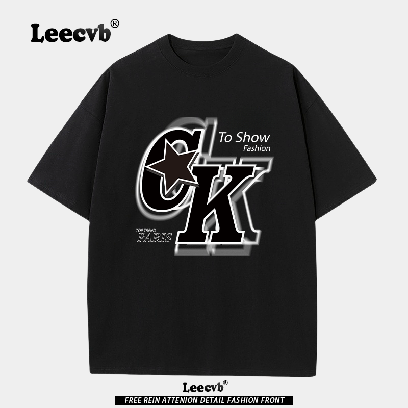 【奥莱正品】LEEcvb官方潮牌图案纯棉短袖t恤男女同款联名上衣夏