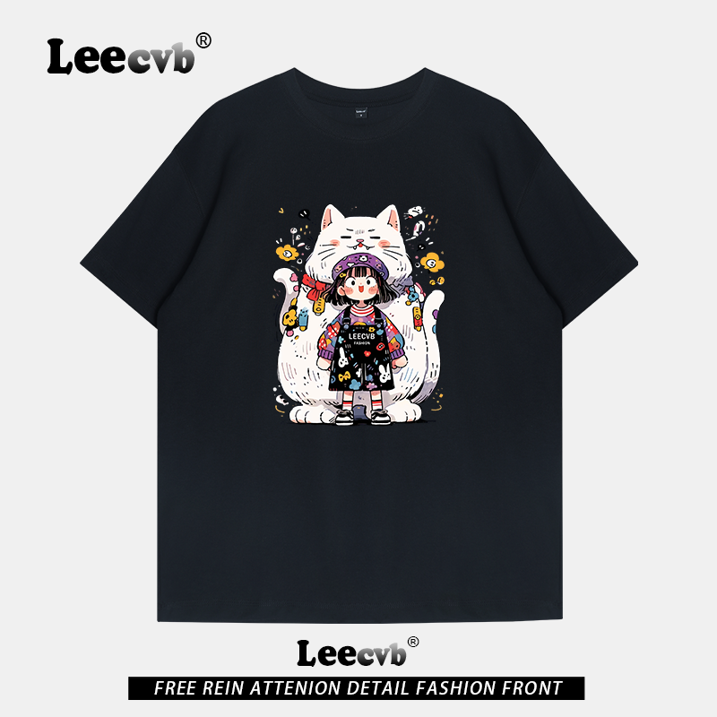 【专柜正品】LEEcvb官方潮牌图案纯棉短袖t恤男女同款联名上衣夏