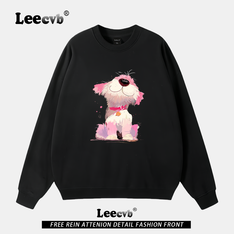 【商场同款】LEEcvb官方联名|奥特莱斯|图案潮牌圆领情侣卫衣秋冬