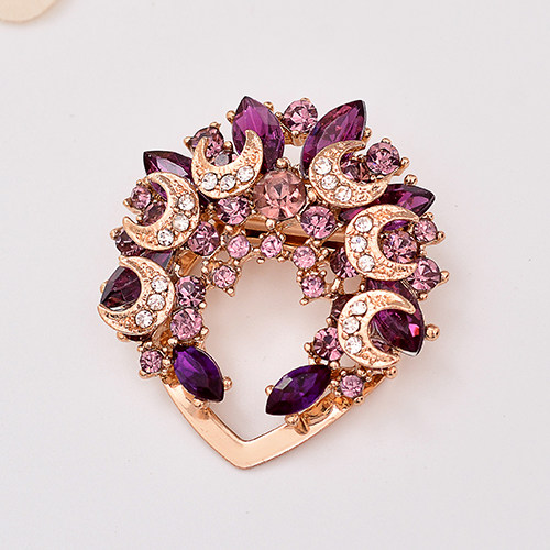 Broche femme en Zircon diamant - Ref 1187342 Image 3