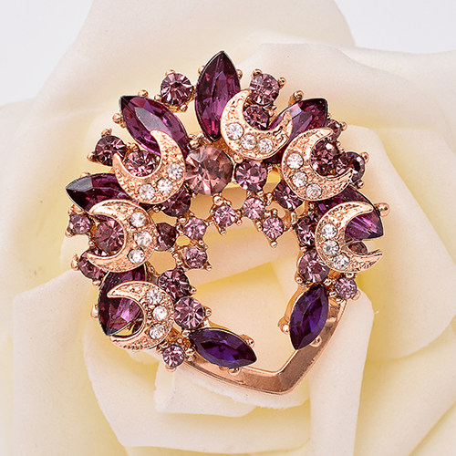 Broche femme en Zircon diamant - Ref 1187342 Image 4