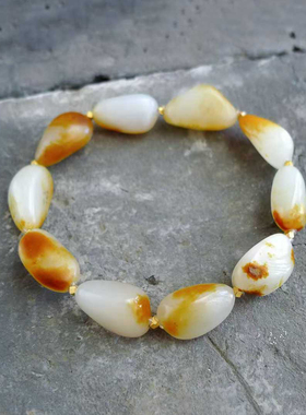 新疆和田籽料无修独籽手串