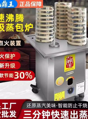 九鼎王燃气小笼包肠节能蒸包子机