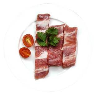 金锣黑猪肋排段纯肋排无脊骨排骨生猪肉沂蒙黑猪肉红烧排骨食材