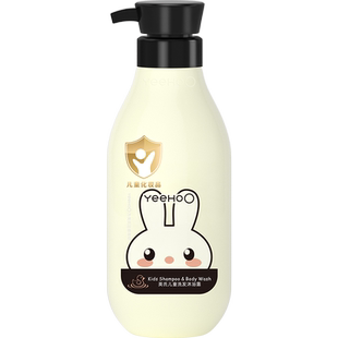 英氏儿童沐浴露洗发水二合一洗护燕麦精华400ml宝宝专用沐浴乳露