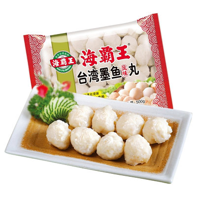 海霸王台湾墨鱼风味丸500g墨鱼丸火锅麻辣烫