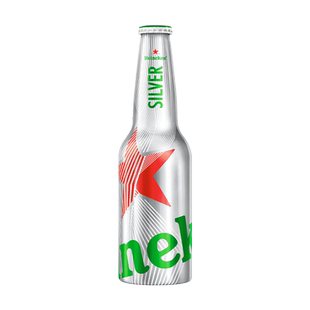Heineken/喜力星银330ml*1铝瓶啤酒精酿全麦出游聚餐出图拍照
