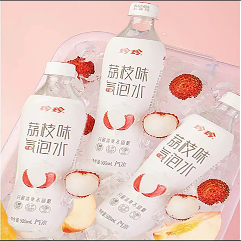 珍珍荔枝0脂0卡0糖气泡水苏打