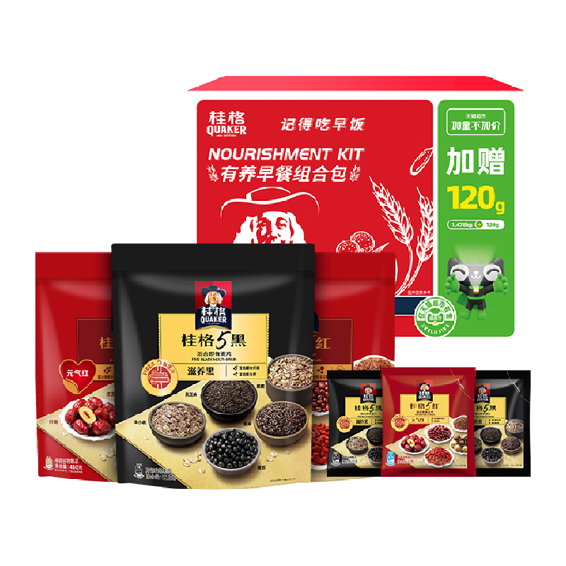 QUAKER/桂格混合即食麦片有养