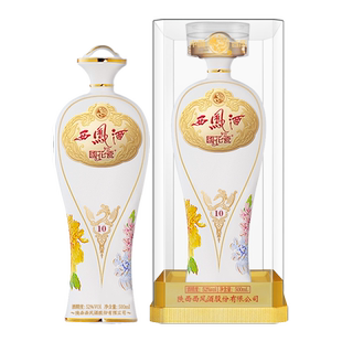 西凤酒国花瓷10年52度月华500ml*6整箱装凤香型纯粮食白酒整箱装
