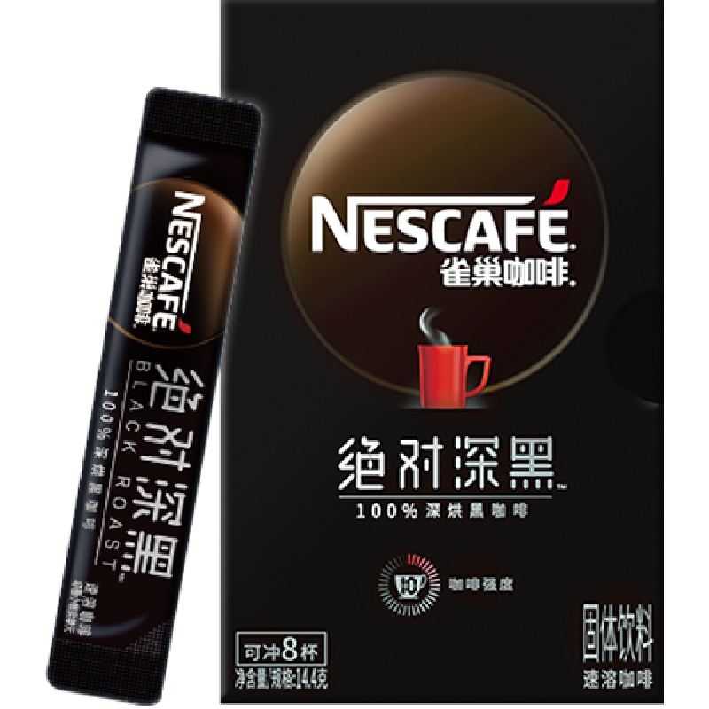 雀巢深烘醇苦黑咖啡1.8g*8条