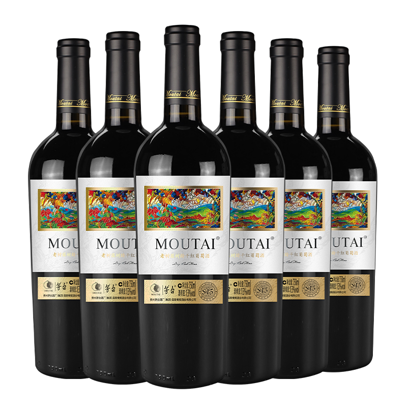 茅台老树藤树龄S15赤霞珠、美乐混酿干红葡萄酒整箱装