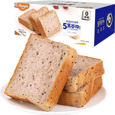麦吉士五黑吐司无蔗糖面包