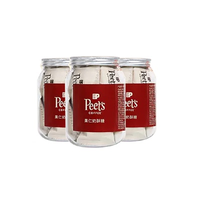 Peets皮爷果仁奶酥糖108g×3罐