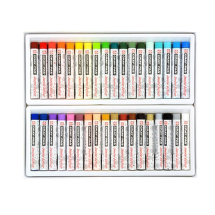 日本SAKURA樱花升级版小太阳油画棒套装儿童安全蜡笔画画学生美术