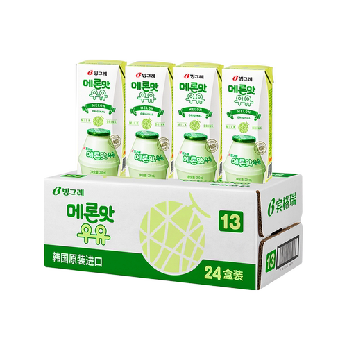 宾格瑞进口哈密瓜味牛奶