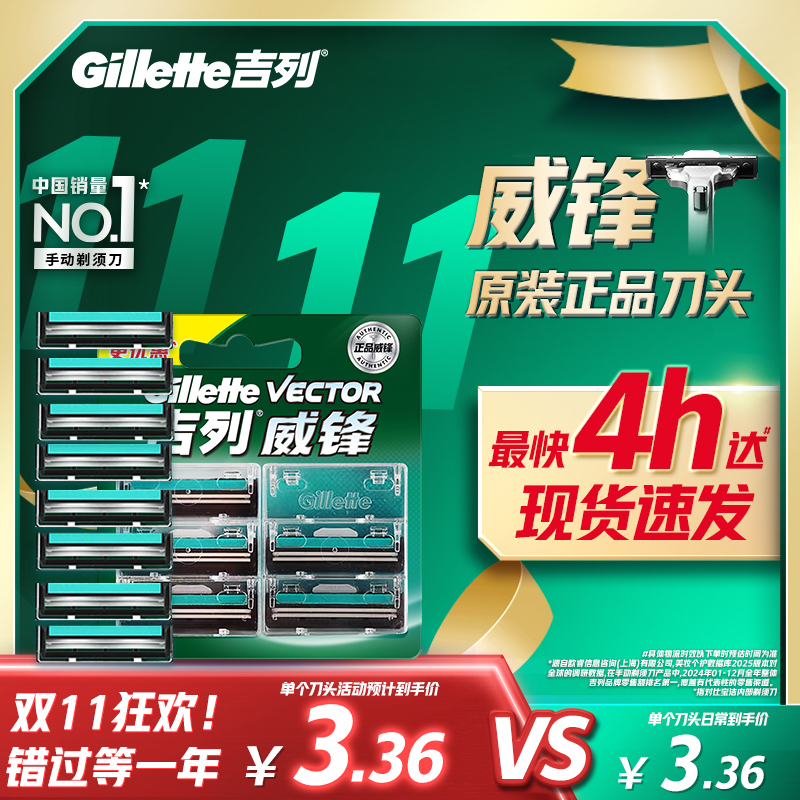 吉列威锋剃须刀适配8刀头