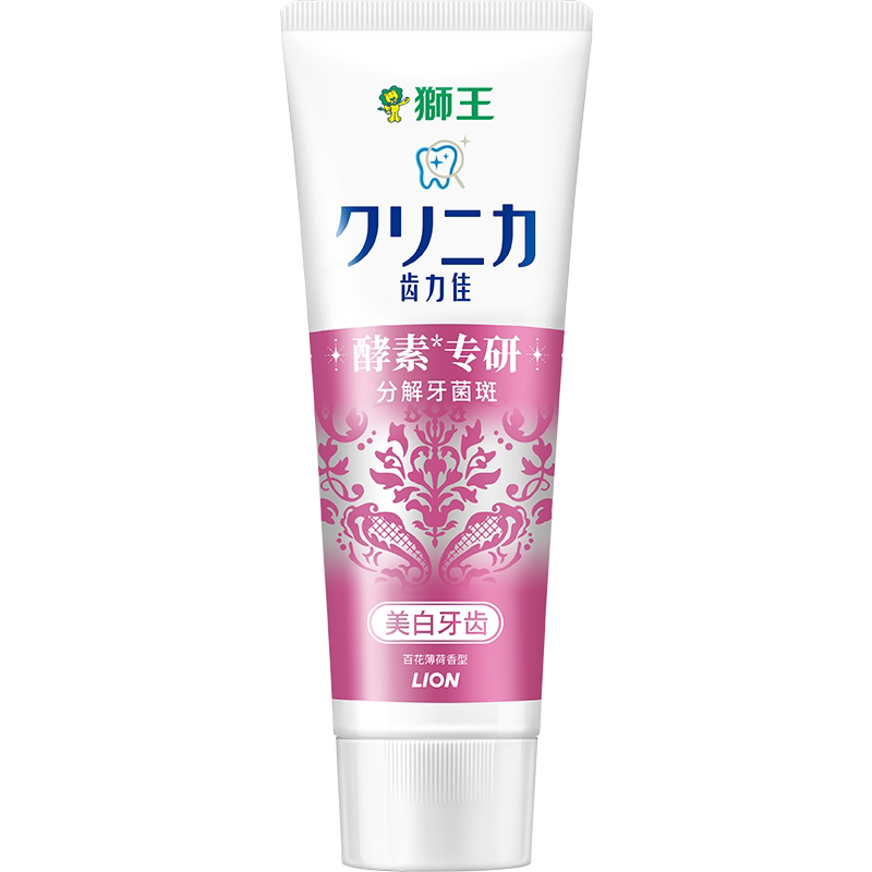 LION狮王齿力佳酵素光曜牙膏美白防着色氨基酸薄荷百花柠檬单支