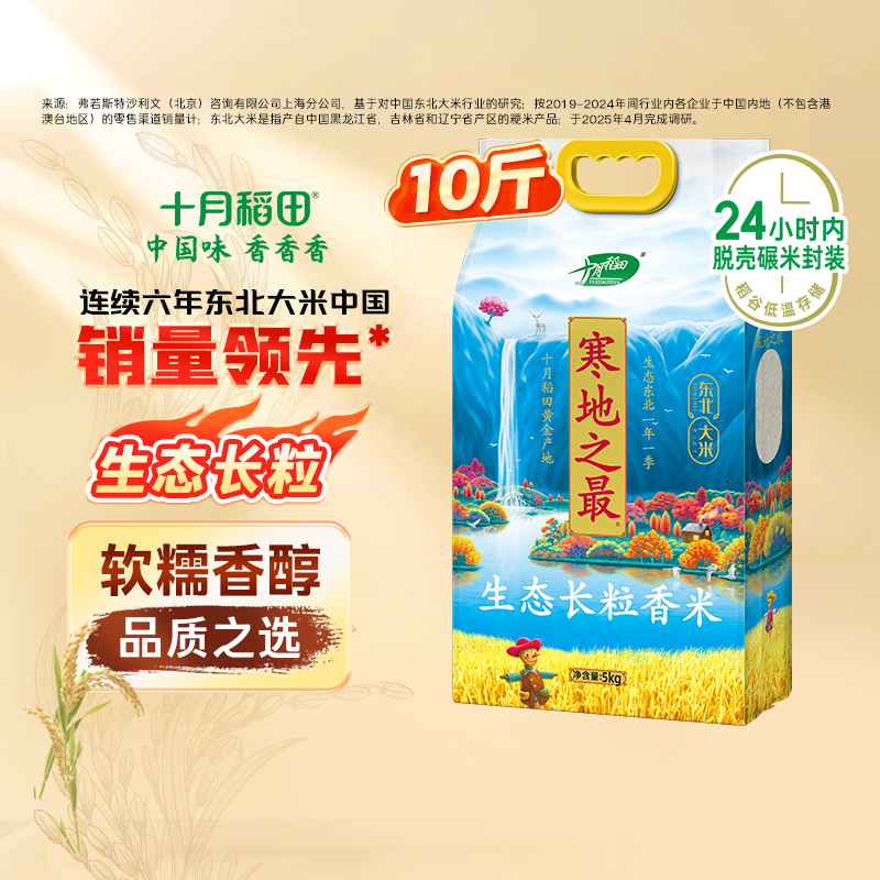 十月稻田寒地之最长粒香米