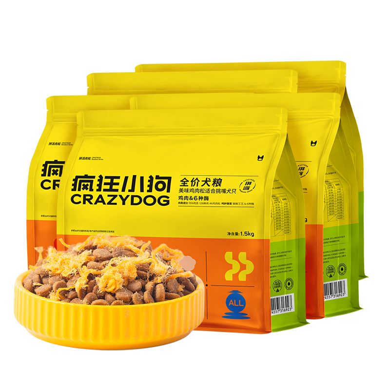 疯狂小狗拼派肉松狗粮