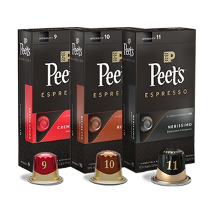 法国进口 Peets皮爷胶囊咖啡混装三口味浓缩(9+10+11)5.3g*30颗
