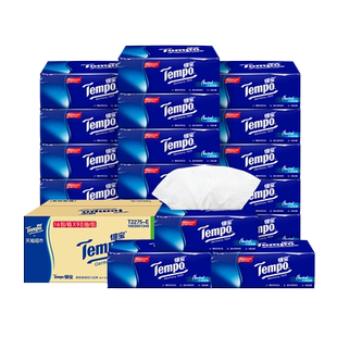 【臻选】Tempo/得宝软抽经典无香抽纸家用箱装90抽*16包新旧交替
