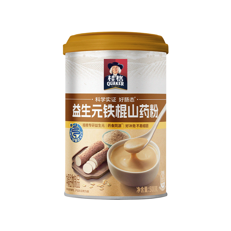桂格益生元铁棍山药粉500g*1罐营养健康