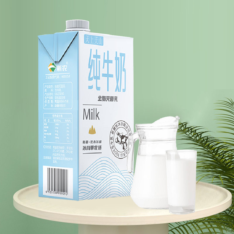 新农新疆纯牛奶1L×6盒