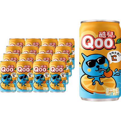 酷儿橙汁饮料185ml×16罐×1组