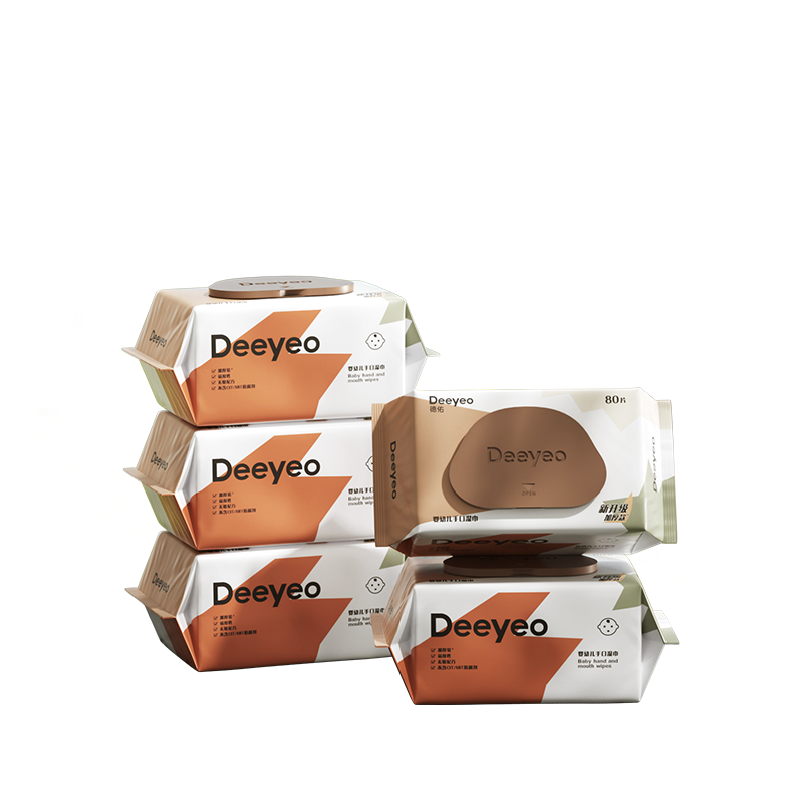 德佑湿巾加厚儿童婴儿专用新生儿擦手口屁宝宝湿纸巾大包