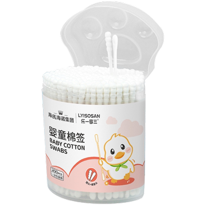 海氏海诺婴童双头螺旋脱脂棉棉签